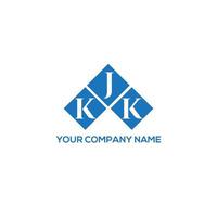 KJK letter logo design on WHITE background. KJK creative initials letter logo concept. KJK letter design. vector