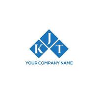 KJT letter logo design on WHITE background. KJT creative initials letter logo concept. KJT letter design. vector