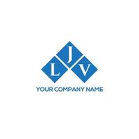 LJV letter logo design on WHITE background. LJV creative initials letter logo concept. LJV letter design. vector