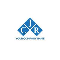 CJR letter logo design on WHITE background. CJR creative initials letter logo concept. CJR letter design. vector