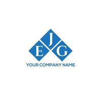 EJG letter logo design on WHITE background. EJG creative initials letter logo concept. EJG letter design. vector