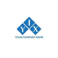 YIX letter logo design on WHITE background. YIX creative initials letter logo concept. YIX letter design. vector