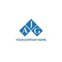 JAG letter logo design on WHITE background. JAG creative initials letter logo concept. JAG letter design. vector