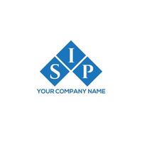 SIP creative initials letter logo concept. SIP letter design.SIP letter logo design on WHITE background. SIP creative initials letter logo concept. SIP letter design. vector