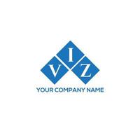 VIZ letter logo design on WHITE background. VIZ creative initials letter logo concept. VIZ letter design. vector