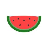 watermelon vector in simple style on isolated background