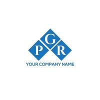 PGR letter logo design on WHITE background. PGR creative initials letter logo concept. PGR letter design. vector