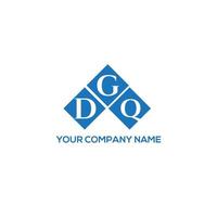 DGQ letter logo design on WHITE background. DGQ creative initials letter logo concept. DGQ letter design. vector