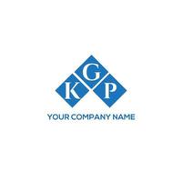 diseño de logotipo de letra kgp sobre fondo blanco. Concepto de logotipo de letra de iniciales creativas kgp. diseño de letra kgp. vector