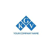 diseño de logotipo de letra kgv sobre fondo blanco. concepto de logotipo de letra de iniciales creativas kgv. diseño de letra kgv. vector
