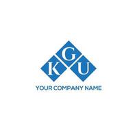 diseño de logotipo de letra kgu sobre fondo blanco. Concepto de logotipo de letra de iniciales creativas de kgu. diseño de letras kgu. vector