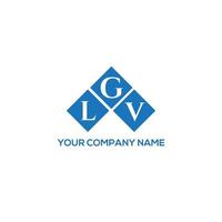 diseño de logotipo de letra lgv sobre fondo blanco. concepto de logotipo de letra de iniciales creativas lgv. diseño de letra lgv. vector
