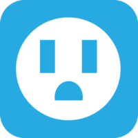 Electrical outlet icon sign symbol design png