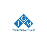 JGM letter logo design on WHITE background. JGM creative initials letter logo concept. JGM letter design. vector