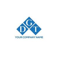 DGT letter logo design on WHITE background. DGT creative initials letter logo concept. DGT letter design. vector