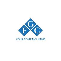 FGC letter logo design on WHITE background. FGC creative initials letter logo concept. FGC letter design. vector