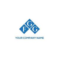 FGG letter logo design on WHITE background. FGG creative initials letter logo concept. FGG letter design. vector