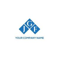 JGF letter logo design on WHITE background. JGF creative initials letter logo concept. JGF letter design. vector