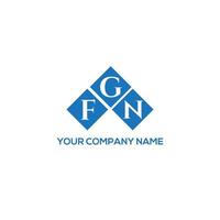 FGN letter logo design on WHITE background. FGN creative initials letter logo concept. FGN letter design. vector
