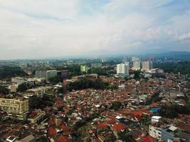 Bandung, West Java-Indonesia, May 19, 2022 - A beautiful aerial view, the Pasupati Flyover is the pride of the people of Bandung. photo