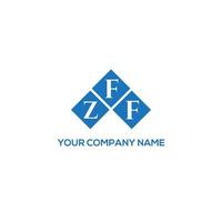 ZFF letter logo design on WHITE background. ZFF creative initials letter logo concept. ZFF letter design. vector