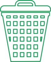 diseño de símbolo de signo de icono de bote de basura png