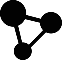diseño de símbolo de signo de icono de enlace de red social png