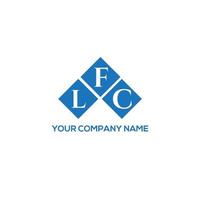 LFC letter logo design on WHITE background. LFC creative initials letter logo concept. LFC letter design. vector