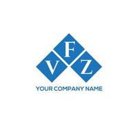 diseño de logotipo de letra vfz sobre fondo blanco. concepto de logotipo de letra de iniciales creativas vfz. diseño de letras vfz. vector