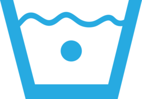 diseño de signo de icono de símbolo de lavandería png