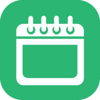 Calendar icon sign symbol design png