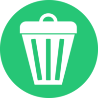 Trash can icon sign symbol design png