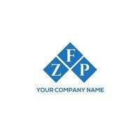 ZFP letter logo design on WHITE background. ZFP creative initials letter logo concept. ZFP letter design. vector