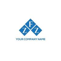 ZFZ letter logo design on WHITE background. ZFZ creative initials letter logo concept. ZFZ letter design. vector