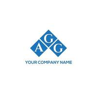 AGG letter logo design on WHITE background. AGG creative initials letter logo concept. AGG letter design. vector