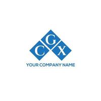 CGX creative initials letter logo concept. CGX letter design.CGX letter logo design on WHITE background. CGX creative initials letter logo concept. CGX letter design. vector