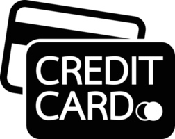 Credit card icon sign symbol design png