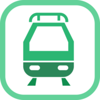 design del segno dell'icona del treno di trasporto