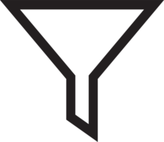 Filter-Symbol-Zeichen-Symbol-Design png