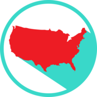 usa karta ikon tecken symbol design png