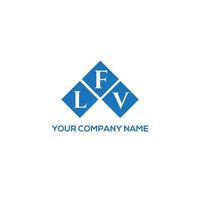 LFV letter logo design on WHITE background. LFV creative initials letter logo concept. LFV letter design. vector