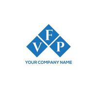 diseño de logotipo de letra vfp sobre fondo blanco. Concepto de logotipo de letra de iniciales creativas vfp. diseño de carta vfp. vector