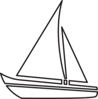 bateau à voile icône signe symbole conception