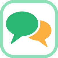 speech bubbles icon symbol sign png