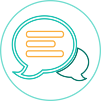 Speech bubble chat icon sign symbol design png