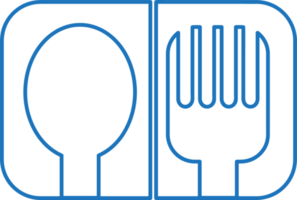 cucchiaio forchetta icona segno simbolo design