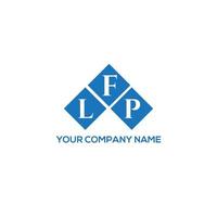 Diseño de logotipo de letra lfp sobre fondo blanco. Concepto de logotipo de letra de iniciales creativas lfp. Diseño de letras lfp. vector