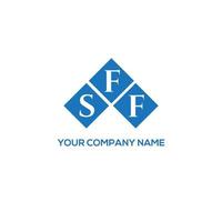 SFF letter logo design on WHITE background. SFF creative initials letter logo concept. SFF letter design. vector