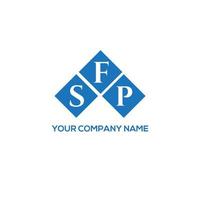 SFP letter logo design on WHITE background. SFP creative initials letter logo concept. SFP letter design. vector