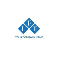 LFT letter logo design on WHITE background. LFT creative initials letter logo concept. LFT letter design. vector
